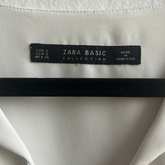 Zara Basics White short sleeve size small - Picture 4 of 7